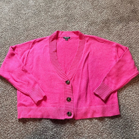 Wild Fable Pink Cropped Cardigan Sweater - Picture 1 of 5